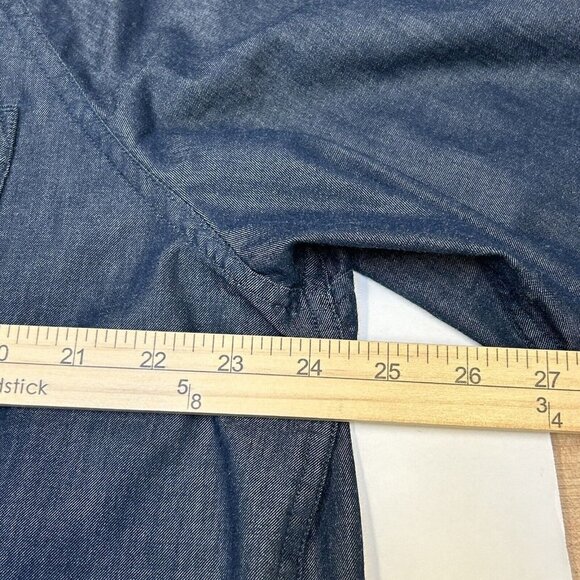 Toad & Co Mens Shirt Yonder Long Sleeve XXL Button Up Pocket Blue Men 2XL - Picture 10 of 13